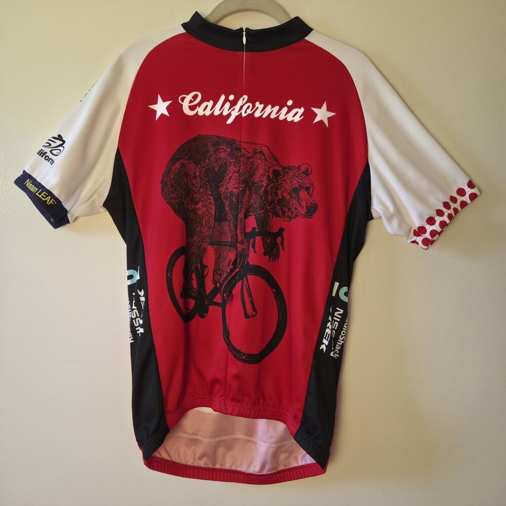 Giordana California Bear Cycling Jersey Sz Mens Large Short Sleeve Nissan 2012